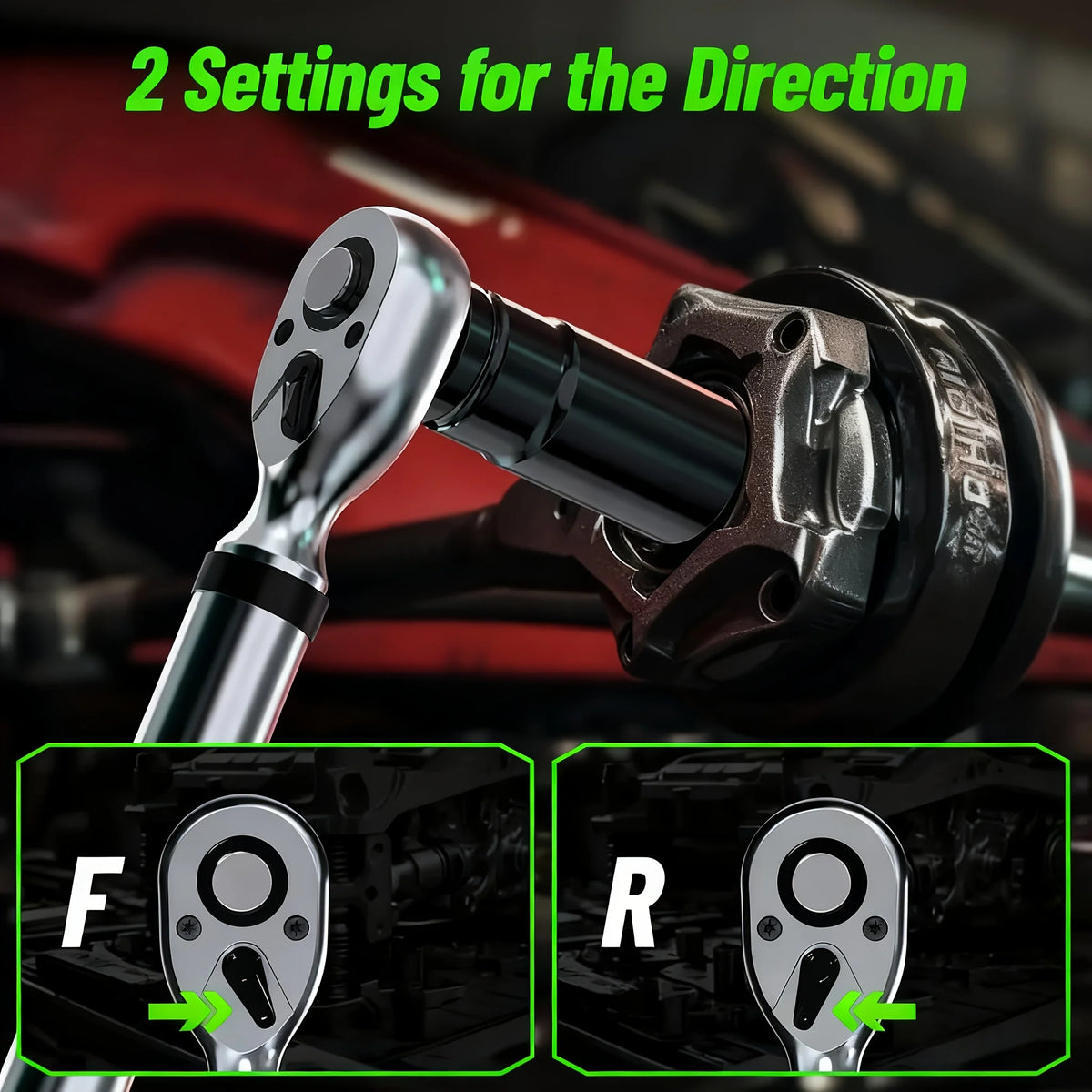 TaskStar Digital Torque Wrench With Adapters For Automotive Repair