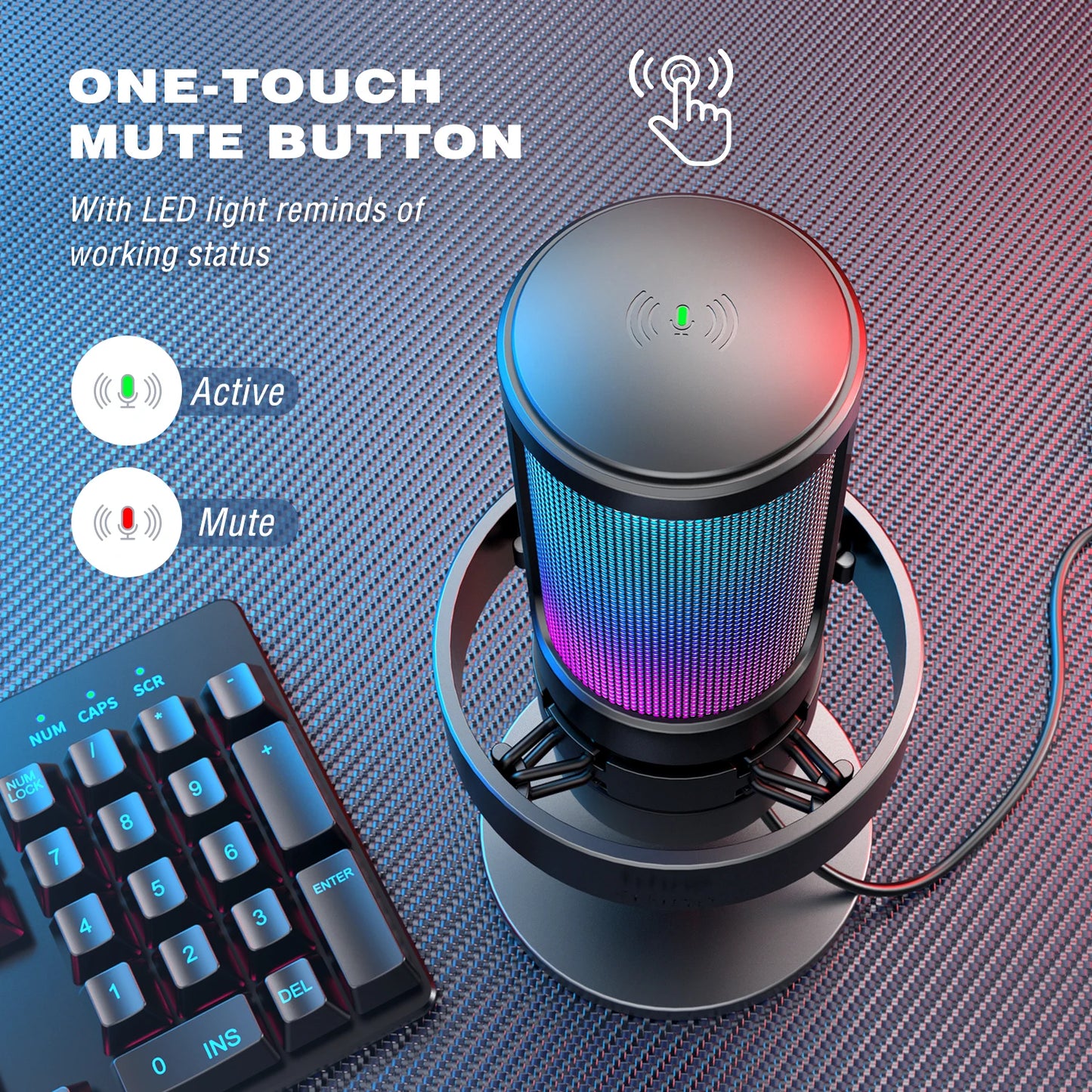 FIFINE USB Microphone For Recording And Streaming PC Mac