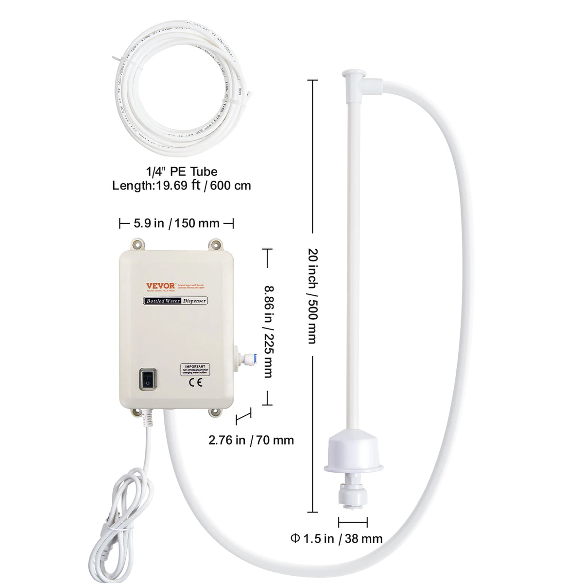SucceBuy Electric Bottled Water Dispenser Pump System