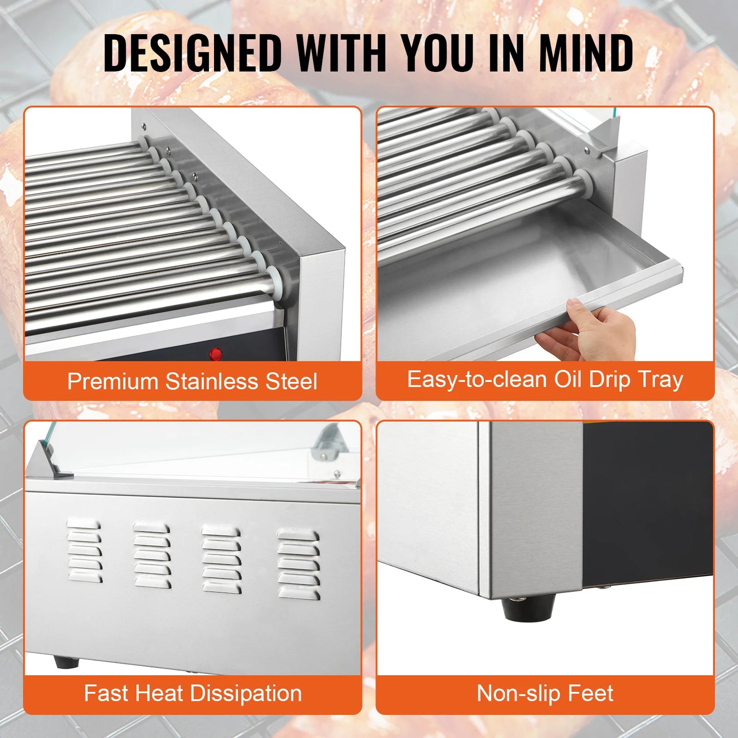 SucceBuy 5/7/11 Commercial Hot Dog Roller Sausage Grill Machine