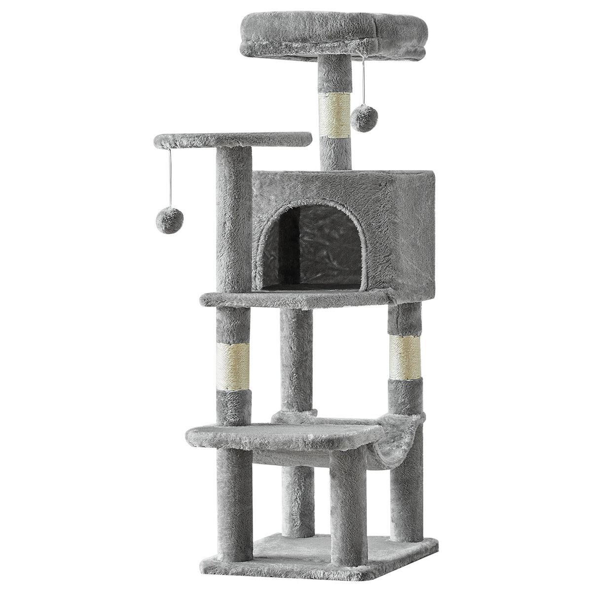 JHK Multi Level Cat Tree With Natural Sisal Scratching Posts