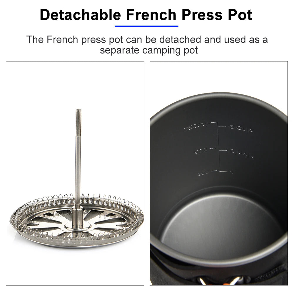Widesea Camping Cooking System With Heat Exchanger Gas Stove