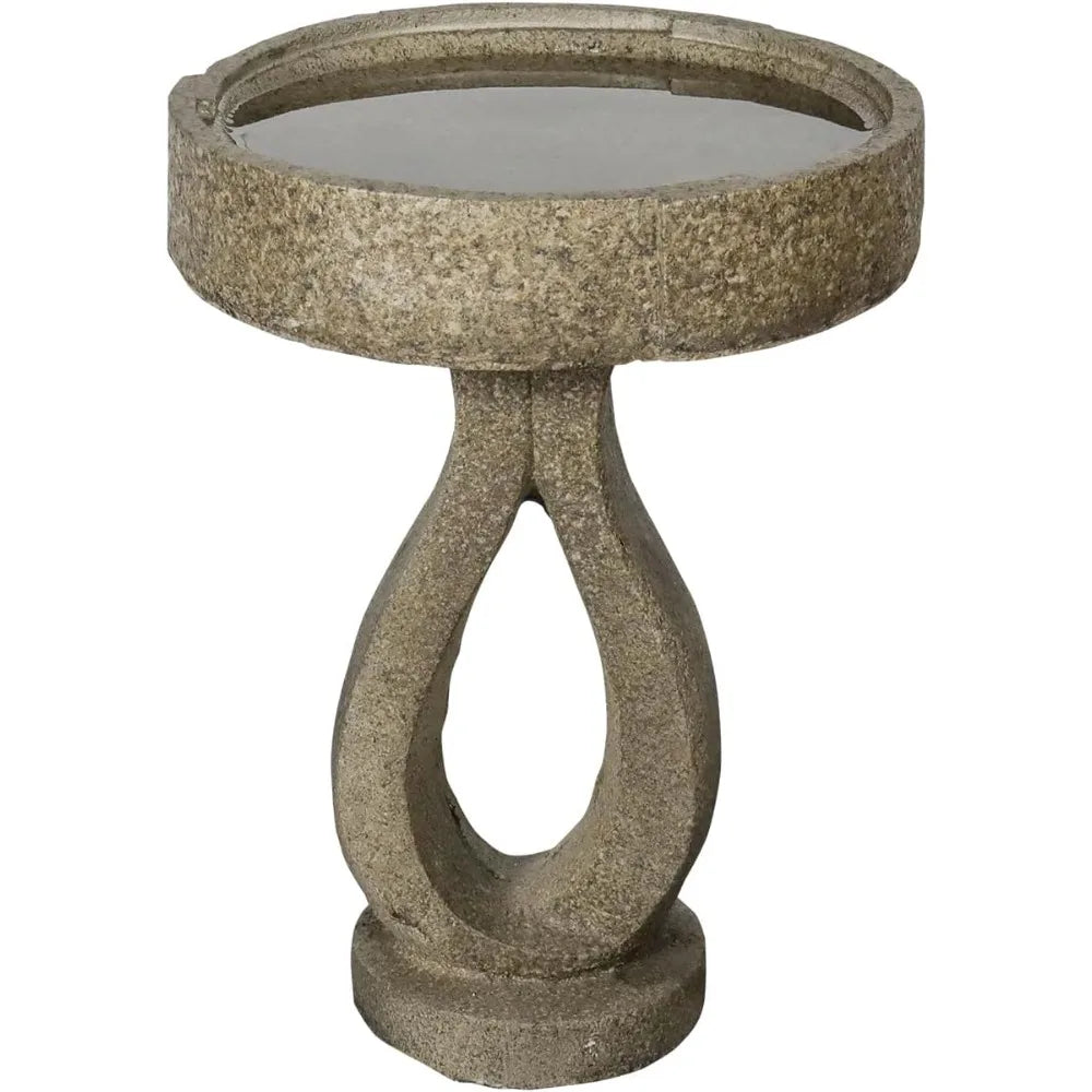 Modern Concrete Bird Bath Garden Outdoor Decor Statue