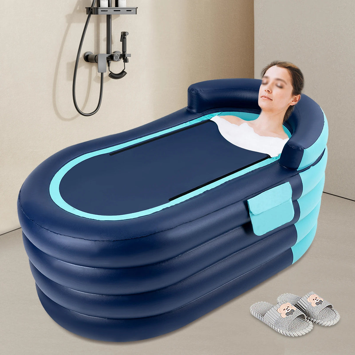 Inflatable Adult Bathtub With Wireless Electric Air Pump For Hot Water