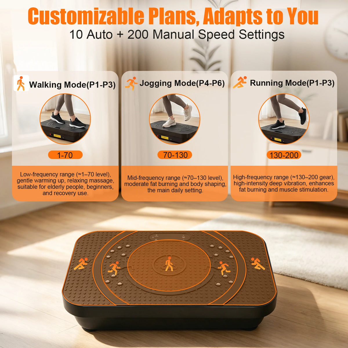 Bluetooth Vibration Plate Exercise Machine For Full Body Toning