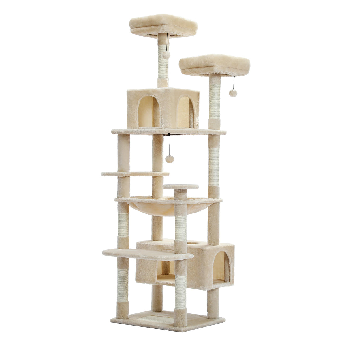 Pawz Road Multi Level Plush Cat Tree With Scratching Posts And Perches