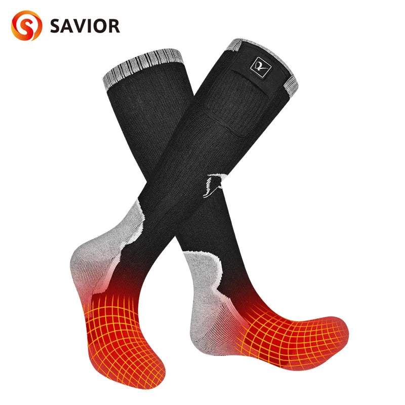 Savior Heat Electric Heated Socks With Three Level Temperature Control