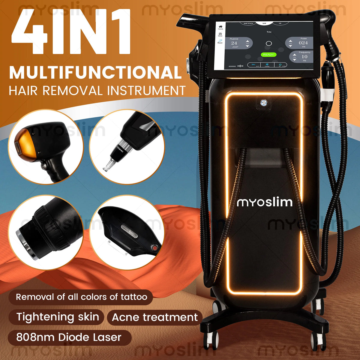 Myoslim Diode Laser Hair Removal Machine For Professional Use