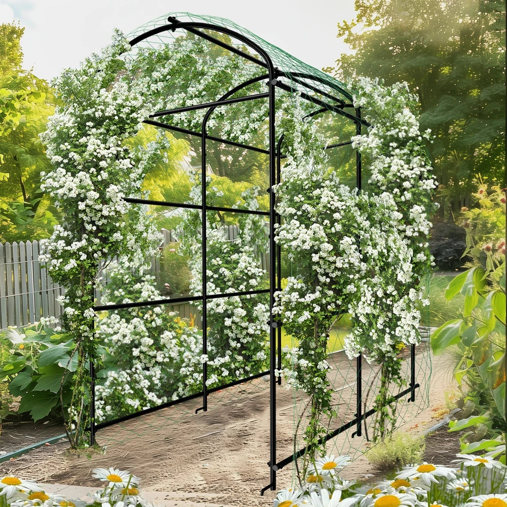 Wisfor U-Shaped Metal Tall Garden Plant Trellis For Climbing Plants