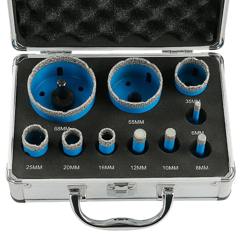 LOZLIN Brazed Diamond Core Drill Kit For Stone And Glass
