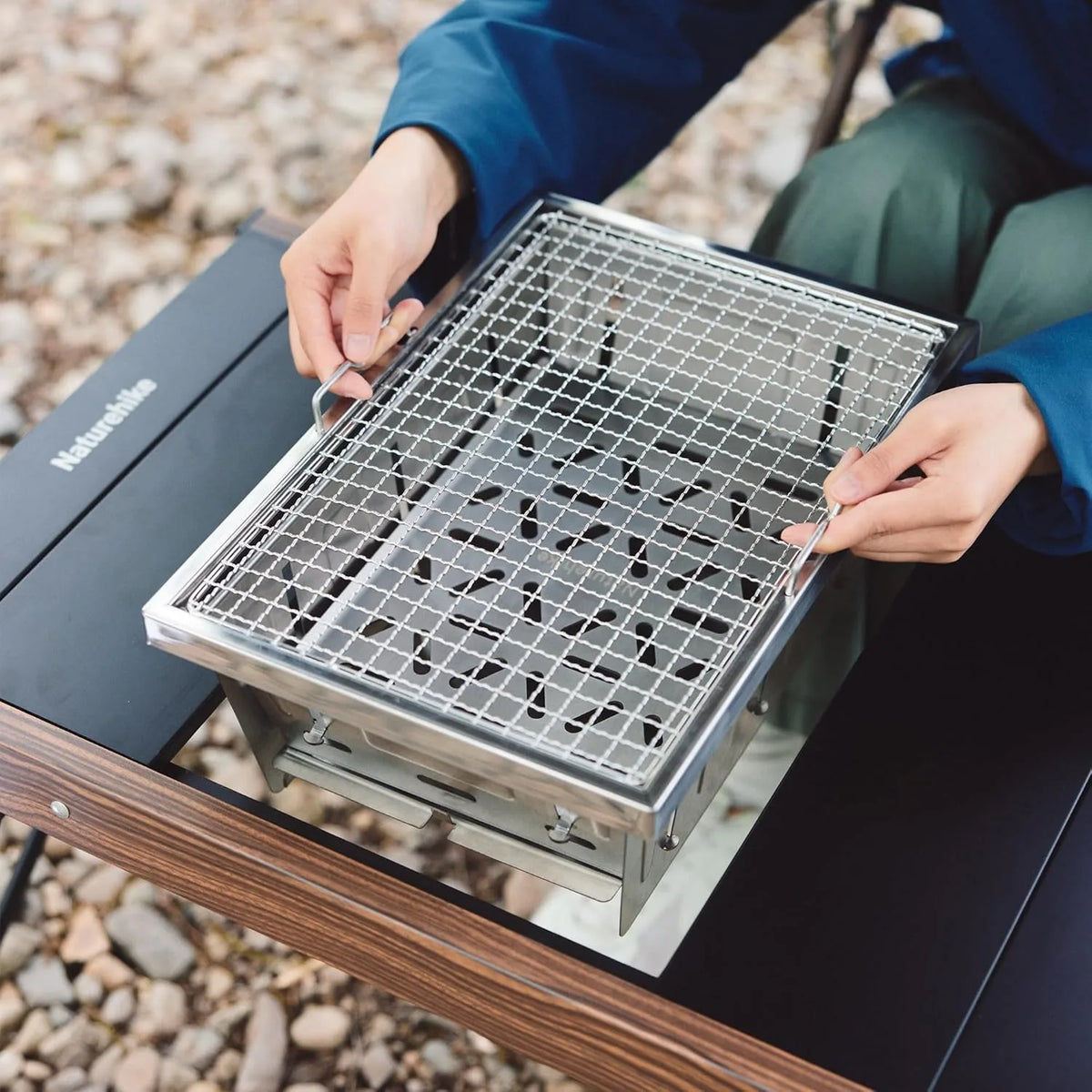 Naturehike Portable Charcoal Grill For Camping And Outdoor Cooking