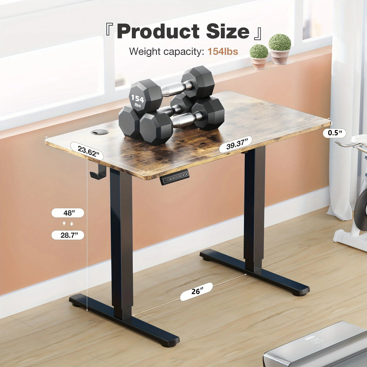 Jhk Electric Standing Desk Height Adjustable Ergonomic Sit Stand Table
