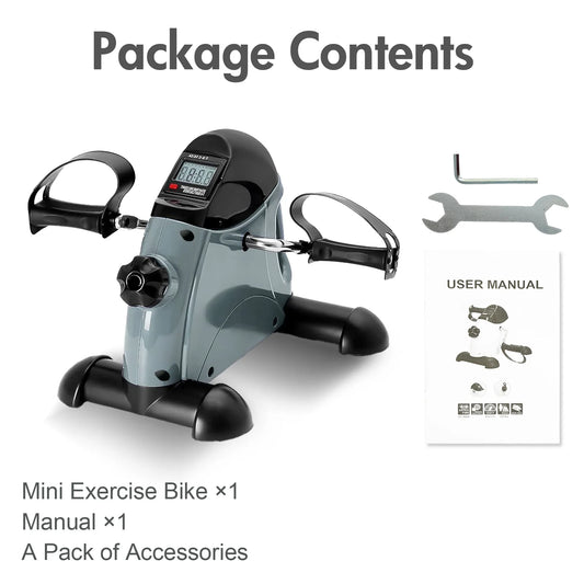 Mini Under Desk Pedal Exerciser Bike With Digital Display
