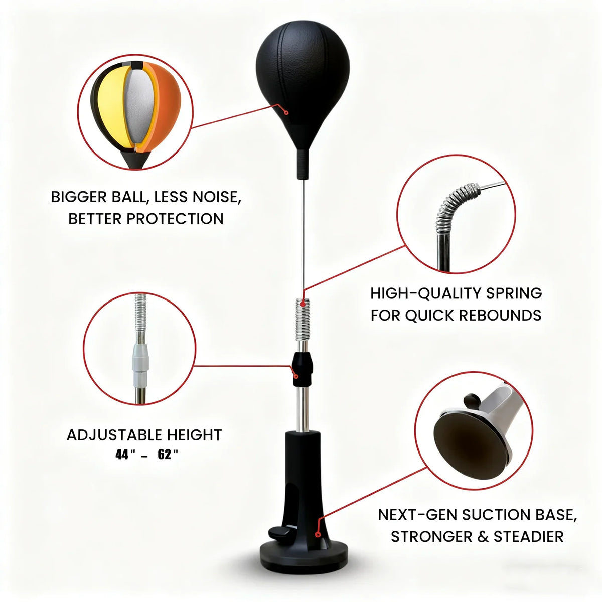 Professional Boxing Reflex Punching Bag For Home Gym Fitness