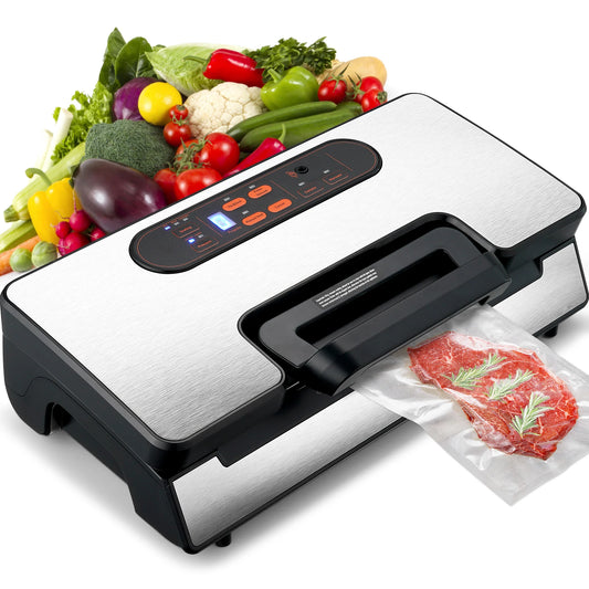 SucceBuy Vacuum Sealer Machine 90KPa 130W For Food Packaging