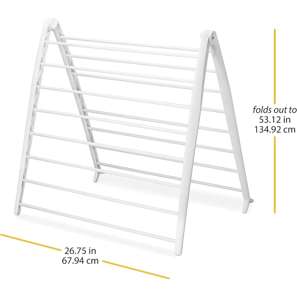 NBVCX Folding Drying Rack Freestanding Indoor Space Saving