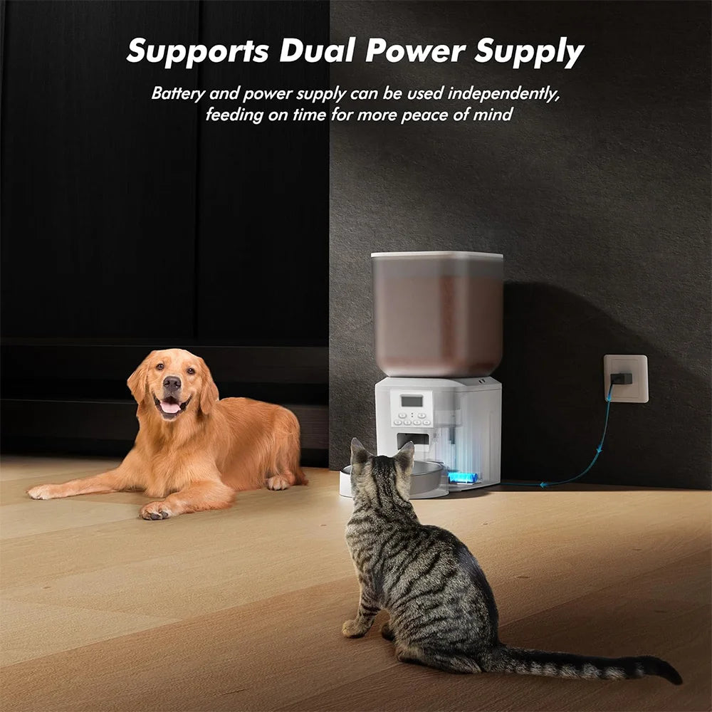Nityers 8L Automatic Cat Feeder With Timed Dispenser